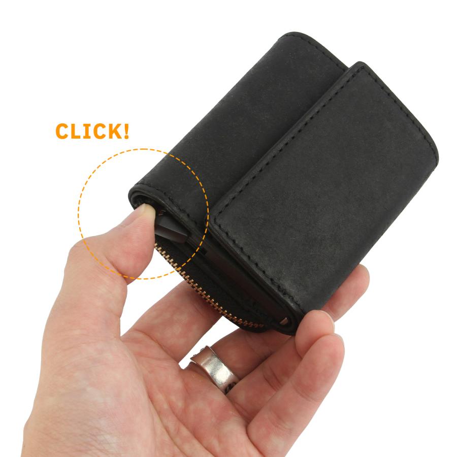 最大42% 9/5限定 カクタ 財布 本革 三つ折り財布 ミニ財布 小さい財布 ミニサイフ ミニウォレット メンズ レディース CACT'A Payment Hunter Wallet 2044 | CACT'A | 15