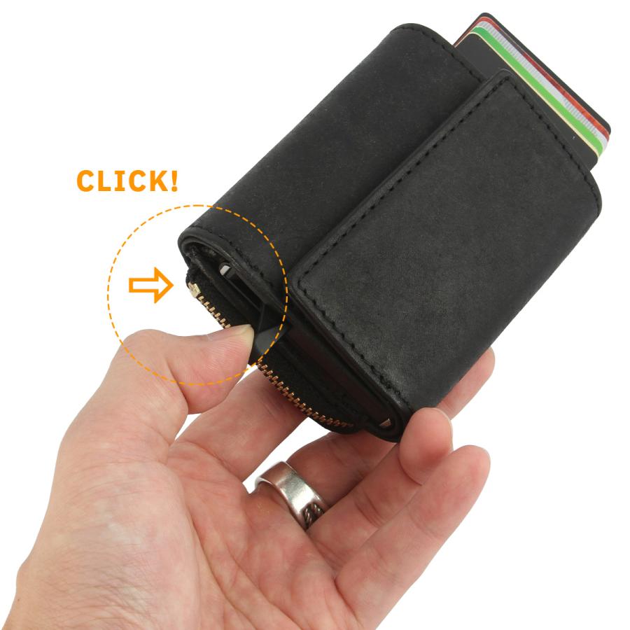 最大42% 9/5限定 カクタ 財布 本革 三つ折り財布 ミニ財布 小さい財布 ミニサイフ ミニウォレット メンズ レディース CACT'A Payment Hunter Wallet 2044 | CACT'A | 16