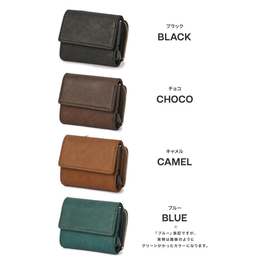 最大42% 1/11限定 カクタ 財布 本革 三つ折り財布 ミニ財布 小さい財布 ミニサイフ ミニウォレット メンズ レディース CACT'A Payment Hunter Wallet 2044 | CACT'A | 06