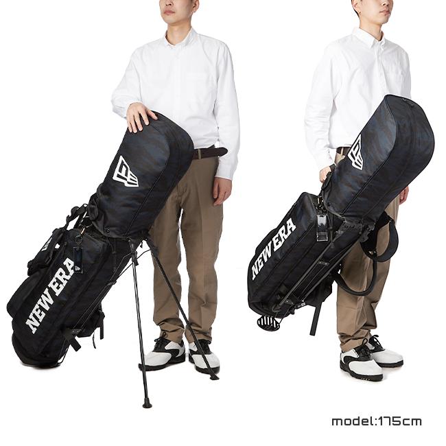 ニューエラ　スタンド式ゴルフバッグ ネイビー系 NEW ERA ニューエラ GF STAND CADDIE BAG BTCAMO NVY 14110173