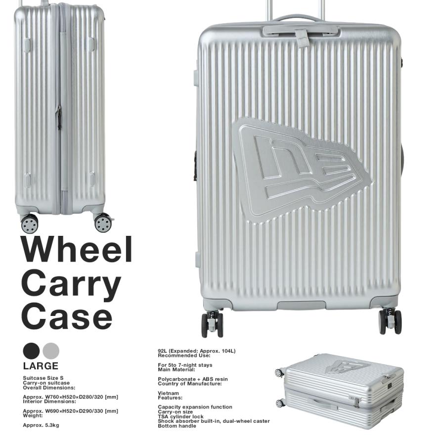 最大53% 3/22まで NEW ERA ニューエラ スーツケース Lサイズ 92L/104L 軽量 大型 大容量 拡張機能 無料受託手荷物 キャリーケース 14884557 | NEW ERA | 05