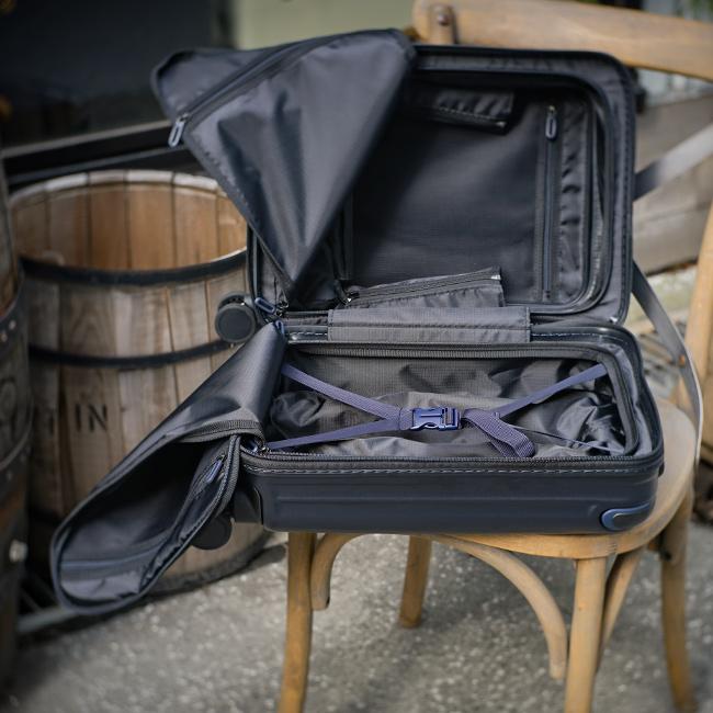 カーゴ スーツケース 機内持ち込み LCC SSサイズ 22L コインロッカー フロントオープン 静音キャスター ストッパー CARGO CAT235LY 2年保証 | TORIO | 15