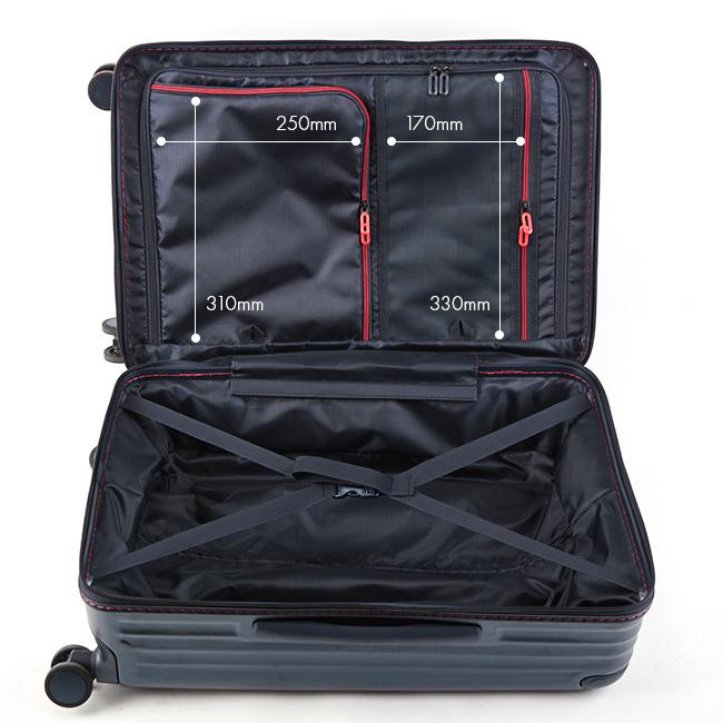 最大51% 1/19限定 カーゴ スーツケース Mサイズ 60L フロントオープン ブックオープン 静音キャスター ストッパー 軽量 中型 CARGO CAT648LY 2年保証 | TORIO | 15