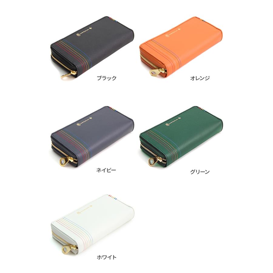 カステルバジャック　【極備品】　長財布　ボタン　マルチカラー　ベージュ　大容量 CASTELBAJAC カステルバジャック 財布 長財布 大容量 本革