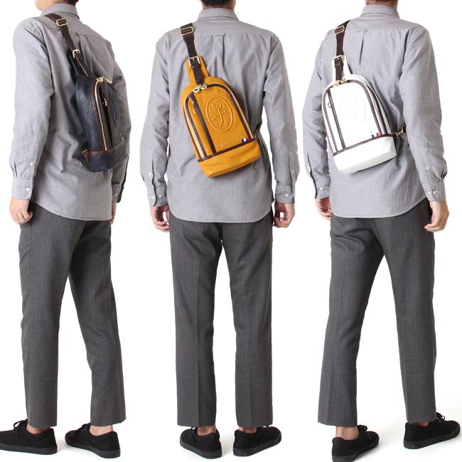 美品　CASTELBAJAC ボディバッグ　イエロー　レザー　033901 CASTELBAJAC 最大27% 7/22限定 カステルバジャック ボディバッグ