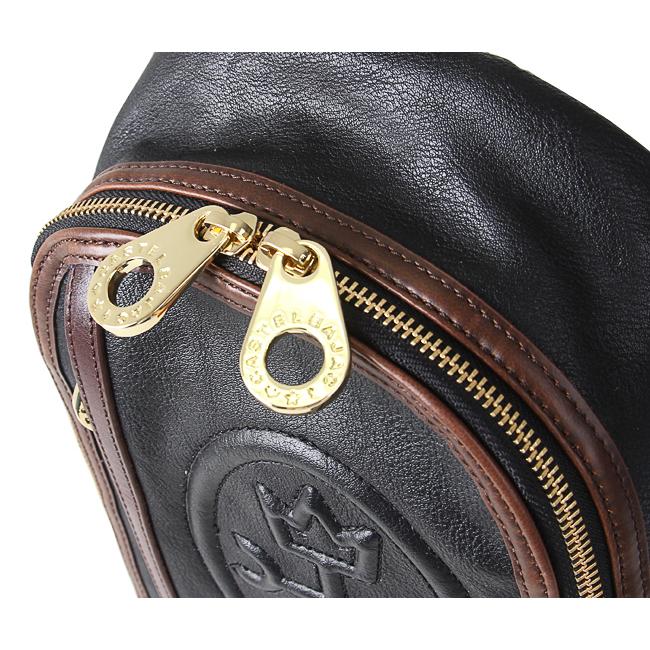 【極美品】カステルバジャック　ルポ　ボディバッグ　スリング　ビッグロゴ　ネイビー 極美品】カステルバジャック ルポ ボディバッグ スリング