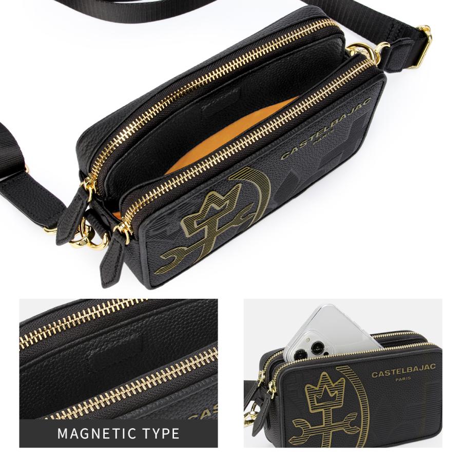 カステルバジャック ショルダーバッグ メンズ ブランド レザー 本革 軽量 横型 小さめ 斜めがけ A6 ミニ カヌレ CASTELBAJAC CANNELE 035121 | CASTELBAJAC | 12