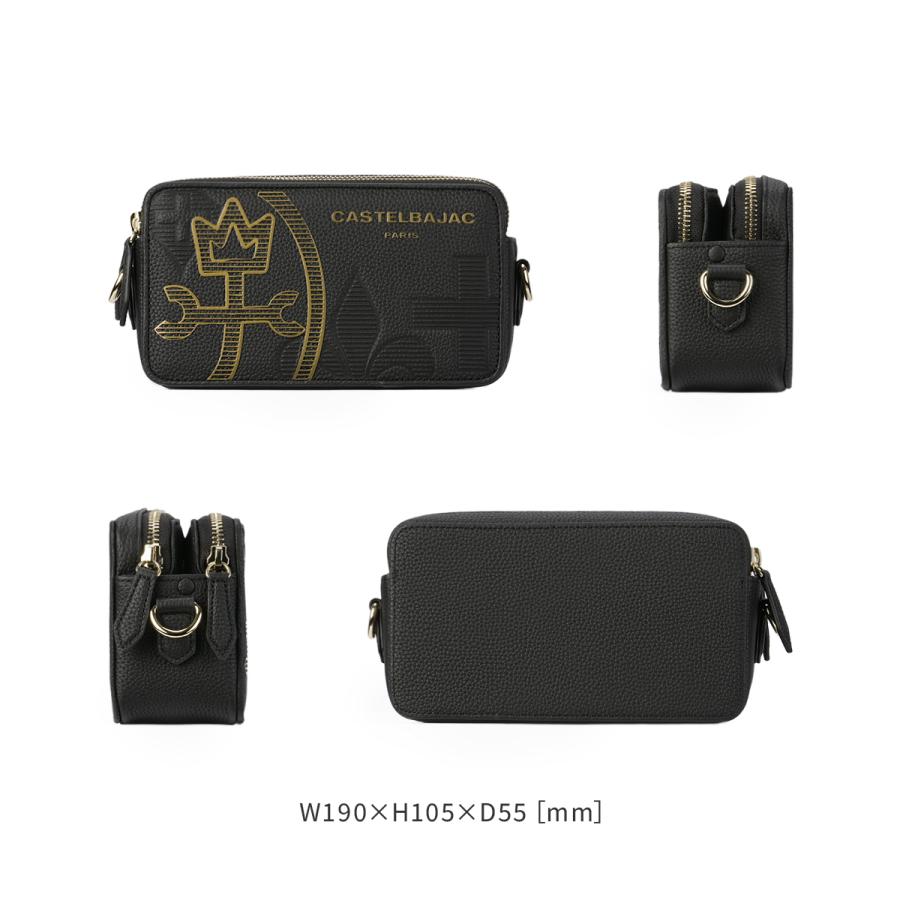 商品レビューで+5%｜カステルバジャック ショルダーバッグ メンズ ブランド レザー 本革 軽量 横型 小さめ 斜めがけ A6 ミニ ショルダーポーチ カヌレ CASTELBAJAC CANNELE 035121 CASTELBAJAC（カステルバジャック） 最大51% 1/13限定 ショルダー