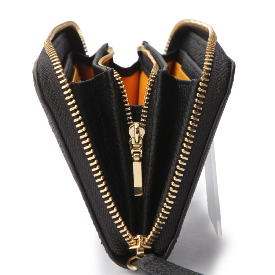 未使用CASTELBAJAC レザーラウンドジップ長財布 黒　ブラック　エンボス CASTELBAJAC ラウンドファスナー長財布 ブラック 新品 - メルカリ