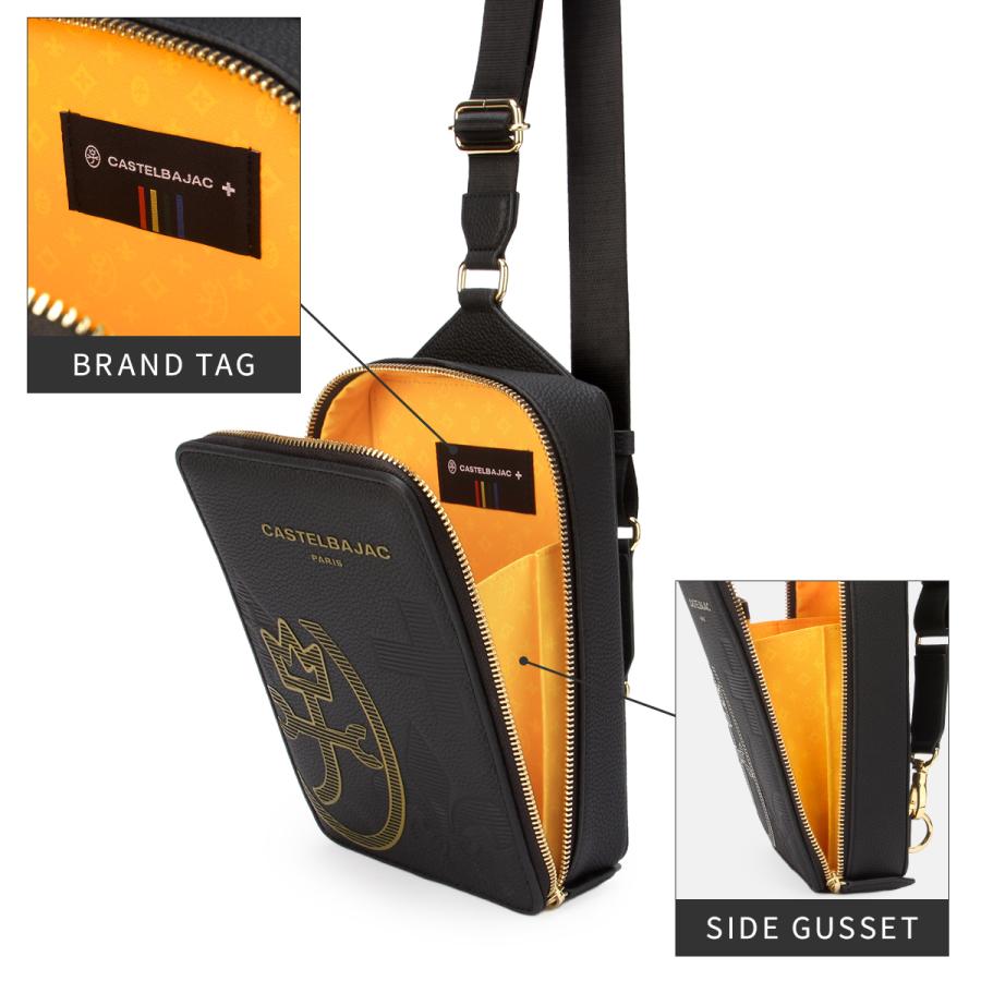 最大46% 3/18限定 カステルバジャック ボディバッグ ワンショルダーバッグ メンズ ブランド レザー 本革 斜めがけ 小さめ カヌレ CASTELBAJAC CANNELE 035922 | CASTELBAJAC | 12