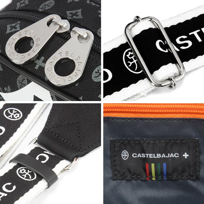 タグ付き✨カステルバジャック　ボディバッグ　ニース　総ロゴ　モノグラム　ブラック CASTELBAJAC（カステルバジャック） Nice ニース ボディバッグ ワン