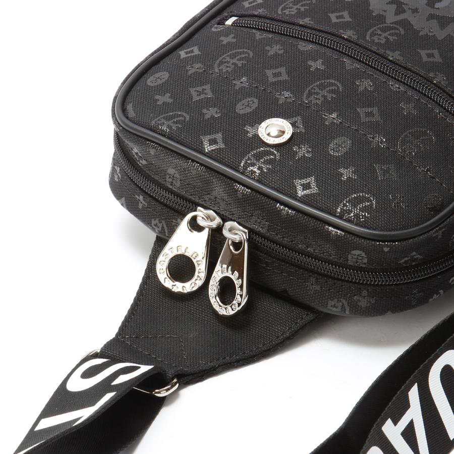 CASTELBAJAC モノグラム 黒 PVC ボディバッグ ショルダーバッグ CASTELBAJAC（カステルバジャック） 最大41% 1/5限定 ボディバッグ