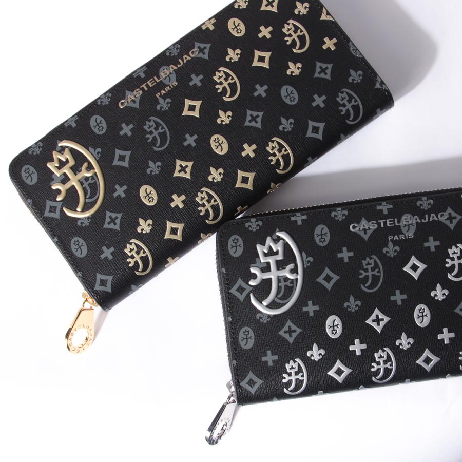 極美品♡カステルバジャック 長財布 総柄 モノグラム革　デカロゴ ネゼル 極美品♡カステルバジャック 長財布 総柄 モノグラム革 デカロゴ