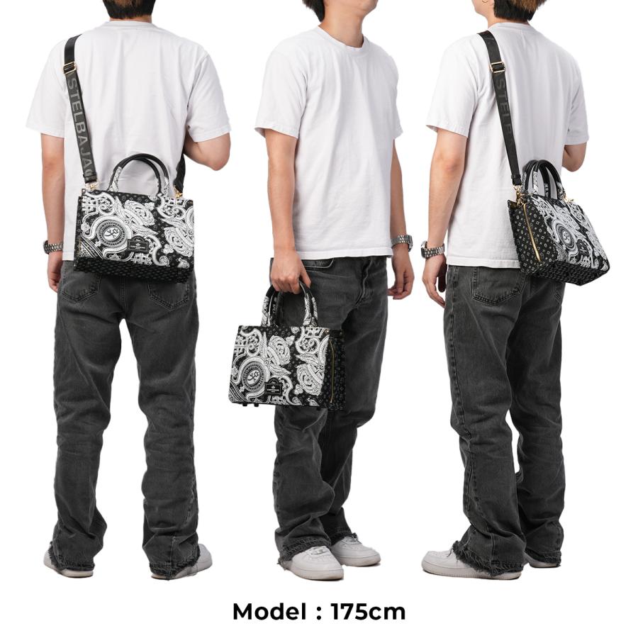 カステルバジャック トートバッグ ハンドバッグ 家紋 総柄 バイカラー