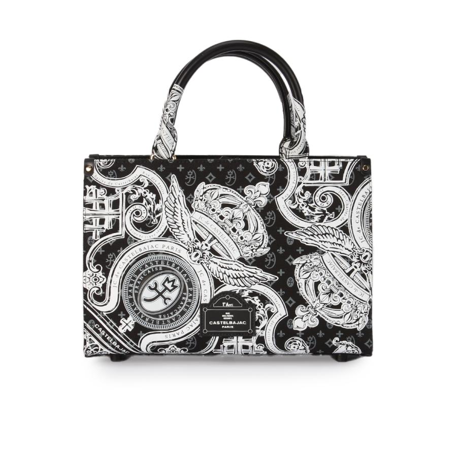 美品　CASTELBAJAC トートバッグ　ハンドバッグ　ブラック　総柄 CASTELBAJAC カステルバジャック パセ トートバッグ A4 ナイロン