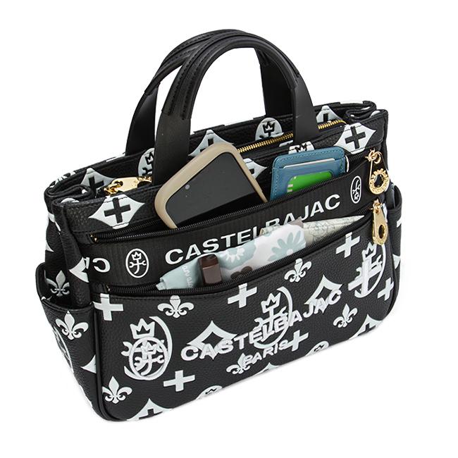 カステルバジャック　CASTELBAJAC　ミニトートバッグ　モノグラム　総柄 CASTELBAJAC カステルバジャック バッグ トートバッグ