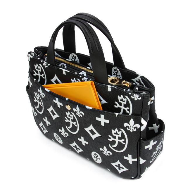 カステルバジャック　未使用新品　トートバッグ　ハンドバッグ　総柄　黒白 CASTELBAJAC（カステルバジャック） 最大54% 12/15まで バッグ トート