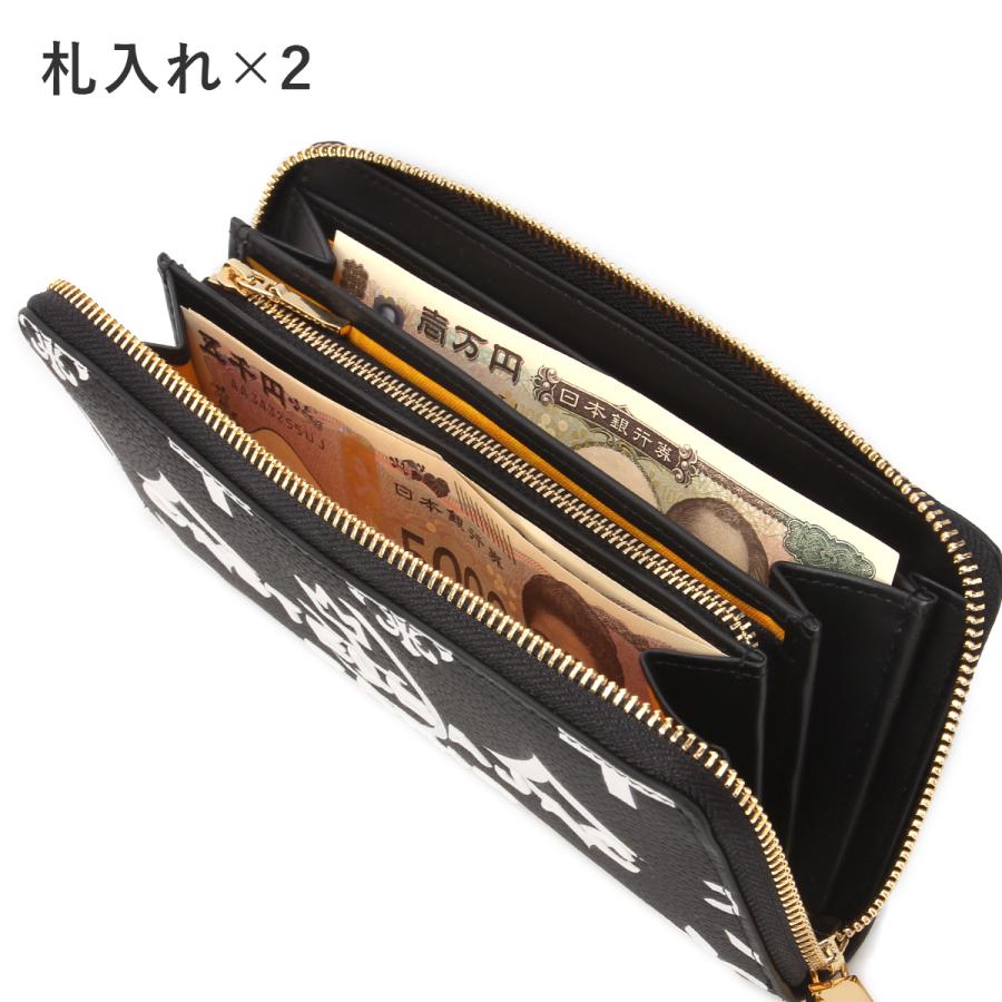 極美品 CASTELBAJAC 長財布 ラウンドファスナー モノグラム クレア