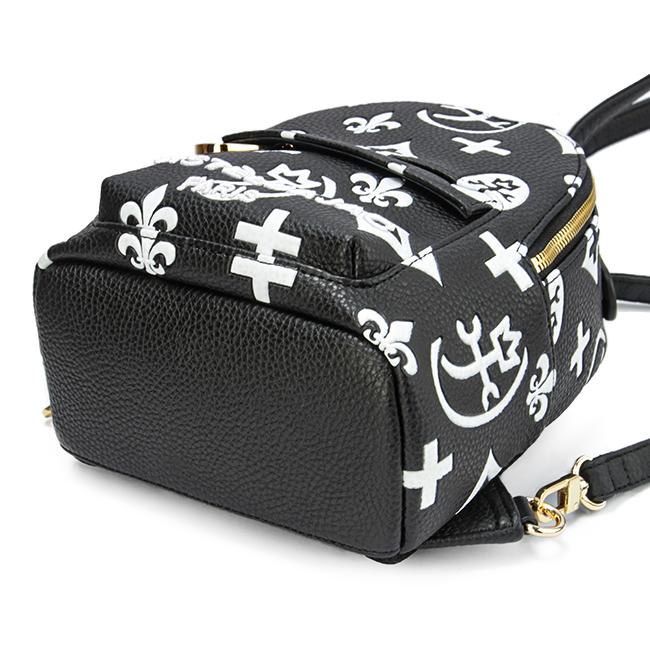 新品同様 CASTELBAJAC ミニリュック クレア 黒 白 モノグラム ロゴ CASTELBAJAC（カステルバジャック） バッグ リュック バックパック