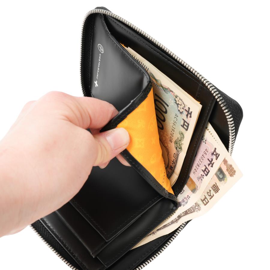 最大50% 9/17限定 カステルバジャック ミカ ミドル財布 二つ折り財布 メンズ レディース ブランド レザー 本革 ラウンドファスナー CASTELBAJAC mica 070614 | CASTELBAJAC | 12
