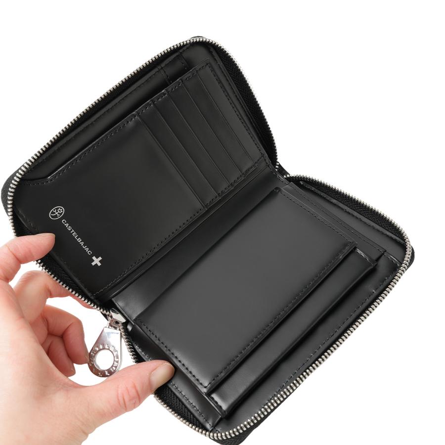 最大51% 3/8限定 カステルバジャック ミカ ミドル財布 二つ折り財布 メンズ レディース ブランド レザー 本革 ラウンドファスナー CASTELBAJAC mica 070614 | CASTELBAJAC | 07