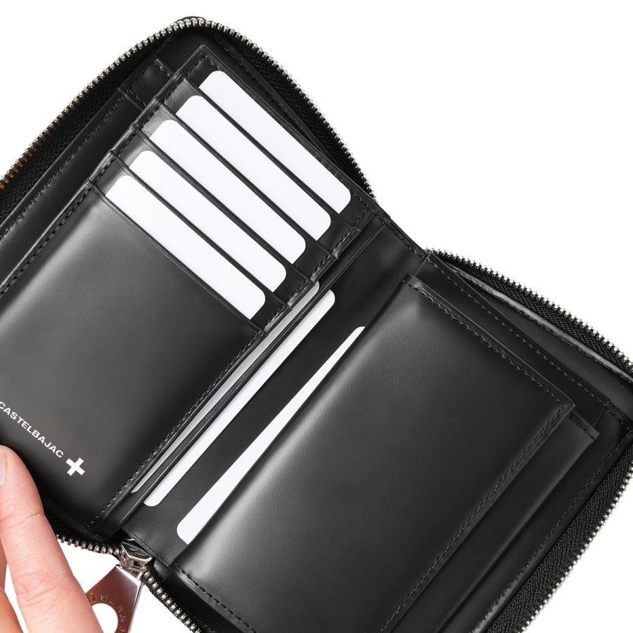 最大55% 1/30から カステルバジャック ミカ ミドル財布 二つ折り財布 メンズ レディース ブランド レザー 本革 ラウンドファスナー CASTELBAJAC mica 070614 | CASTELBAJAC | 08