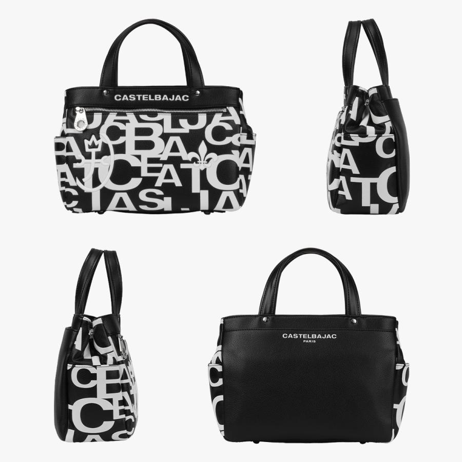 CASTELBAJAC PARIS ハンドバッグ ブラック ホワイト CASTELBAJAC（カステルバジャック） 最大51% 8/31限定 ミラージュ
