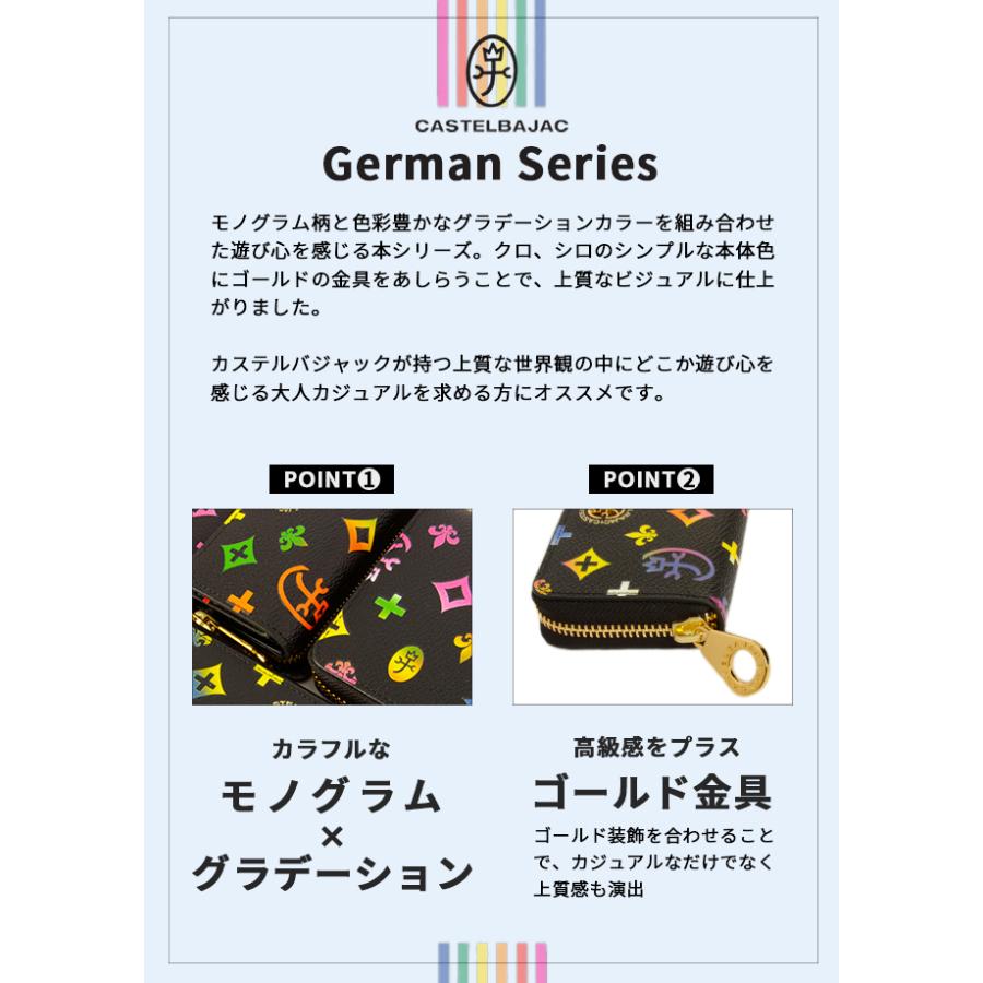 極美品♡カステルバジャック 長財布 総柄 モノグラム革　デカロゴ ネゼル CASTELBAJAC 最大51% 9/7限定 カステルバジャック 財布 長財布