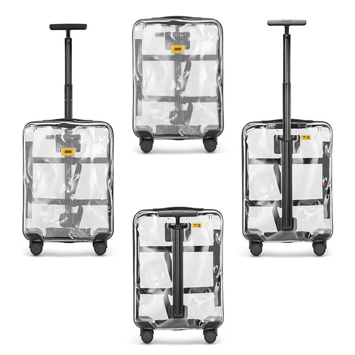 最大51% 1/19限定 クラッシュバゲージ スーツケース 機内持ち込み Sサイズ SSサイズ 40L 軽量 透明 スケルトン シェアクリア CRASH BAGGAGE CB141 5年保証 | CRASH BAGGAGE | 05