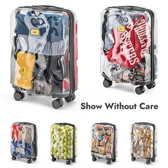 最大51% 1/22限定 クラッシュバゲージ スーツケース Mサイズ 65L 軽量 透明 スケルトン シェアクリア CRASH BAGGAGE CB142 5年保証 | CRASH BAGGAGE | 04