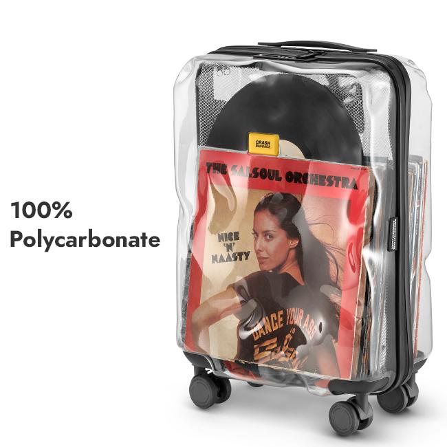 最大53% 4/17から クラッシュバゲージ スーツケース Mサイズ 65L 軽量 透明 スケルトン シェアクリア CRASH BAGGAGE CB142 5年保証 | CRASH BAGGAGE | 07