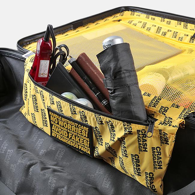 最大51% 1/19限定 クラッシュバゲージ スーツケース Mサイズ 65L 軽量 ストライプ デコボコ CRASH BAGGAGE CB152 2年保証 | CRASH BAGGAGE | 13