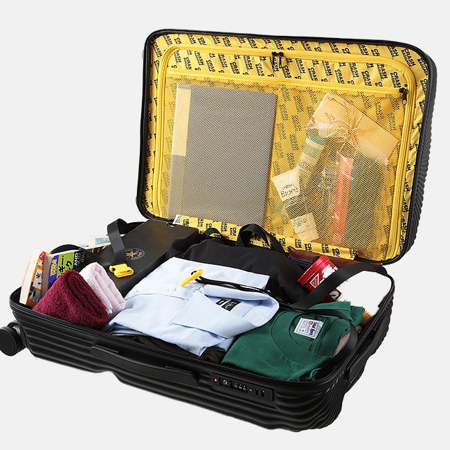 最大51% 4/22限定 クラッシュバゲージ スーツケース Mサイズ 65L 軽量 ストライプ デコボコ CRASH BAGGAGE CB152 2年保証 | CRASH BAGGAGE | 14