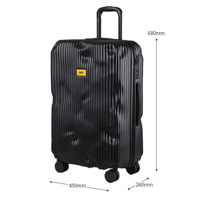 最大51% 8/30限定 クラッシュバゲージ スーツケース Mサイズ 65L 軽量 ストライプ デコボコ CRASH BAGGAGE CB152 2年保証 | CRASH BAGGAGE | 06