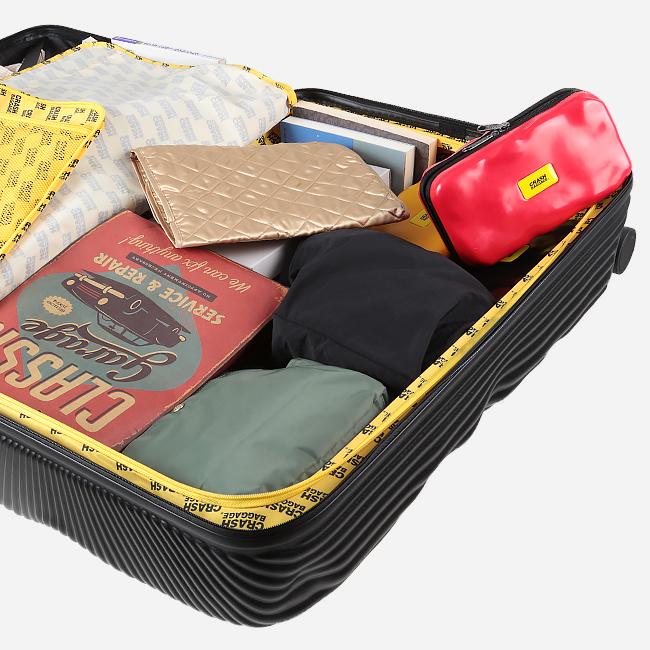 最大51% 1/19限定 クラッシュバゲージ スーツケース LLサイズ 100L 軽量 大容量 長期滞在用 ストライプ デコボコ CRASH BAGGAGE CB153 2年保証 | CRASH BAGGAGE | 15