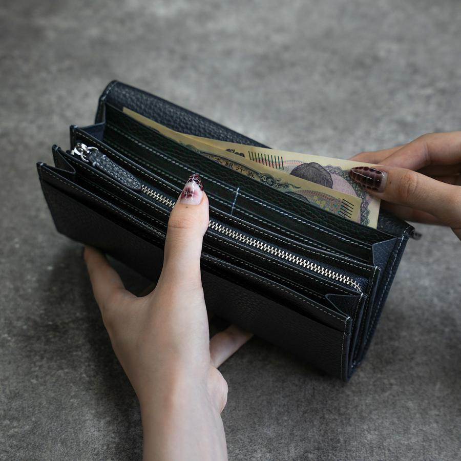 コムサ 長財布 レディース ブランド レザー 本革 大容量 大きめ 薄型 薄い財布 かぶせタイプ ロングウォレット ボンシック COMME CA 74685 | COMME CA | 18