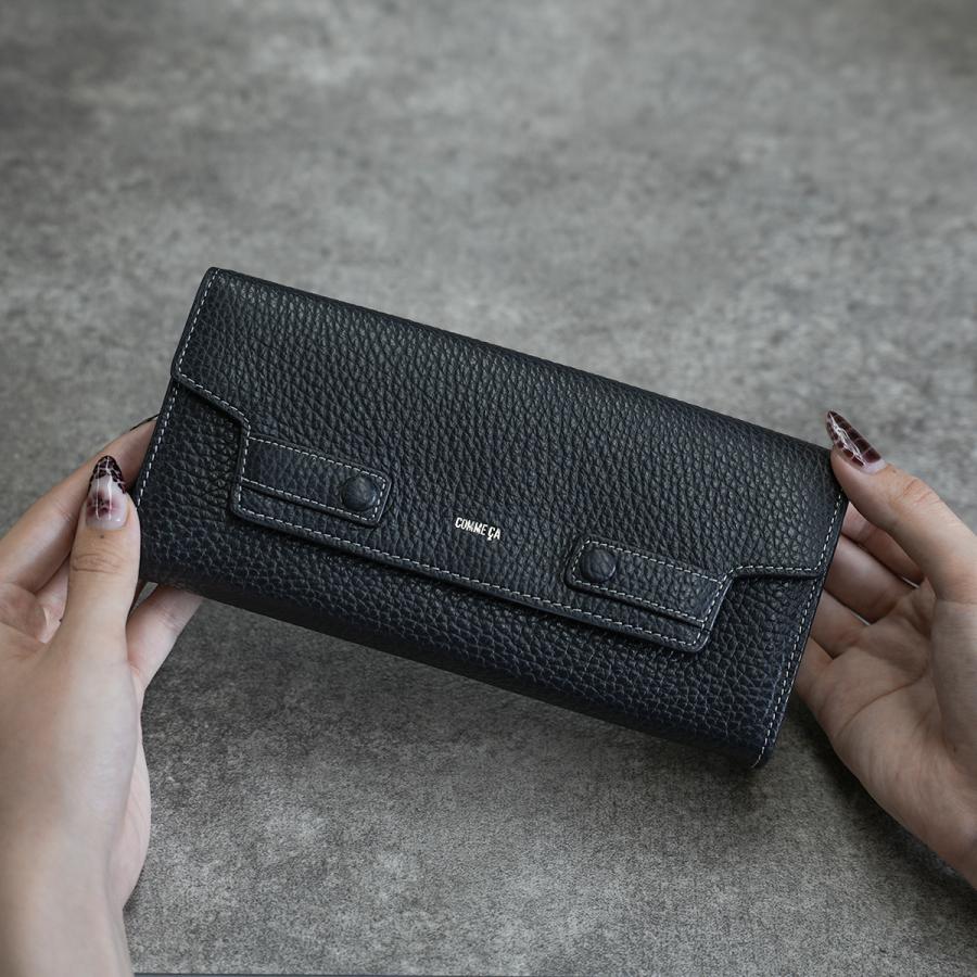 最大51% 3/30限定 コムサ 長財布 レディース ブランド レザー 本革 大容量 大きめ 薄型 薄い財布 かぶせタイプ ロングウォレット ボンシック COMME CA 74685 | COMME CA | 13