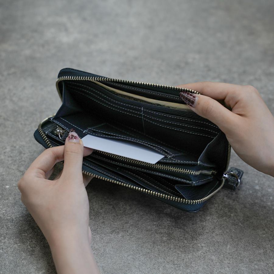 最大55% 2/1まで コムサ 長財布 レディース ブランド レザー 本革 大容量 大きめ ラウンドファスナー ロングウォレット ボンシック COMME CA 74686 | COMME CA | 17