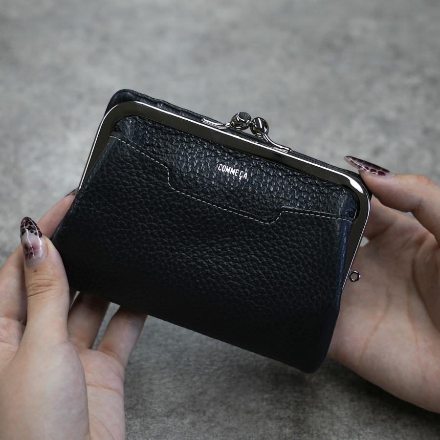 最大41% 1/5限定 コムサ 二つ折り財布 がま口財布 レディース ブランド レザー 本革 軽量 小銭入れあり ボンシック COMME CA 74760 | COMME CA | 15