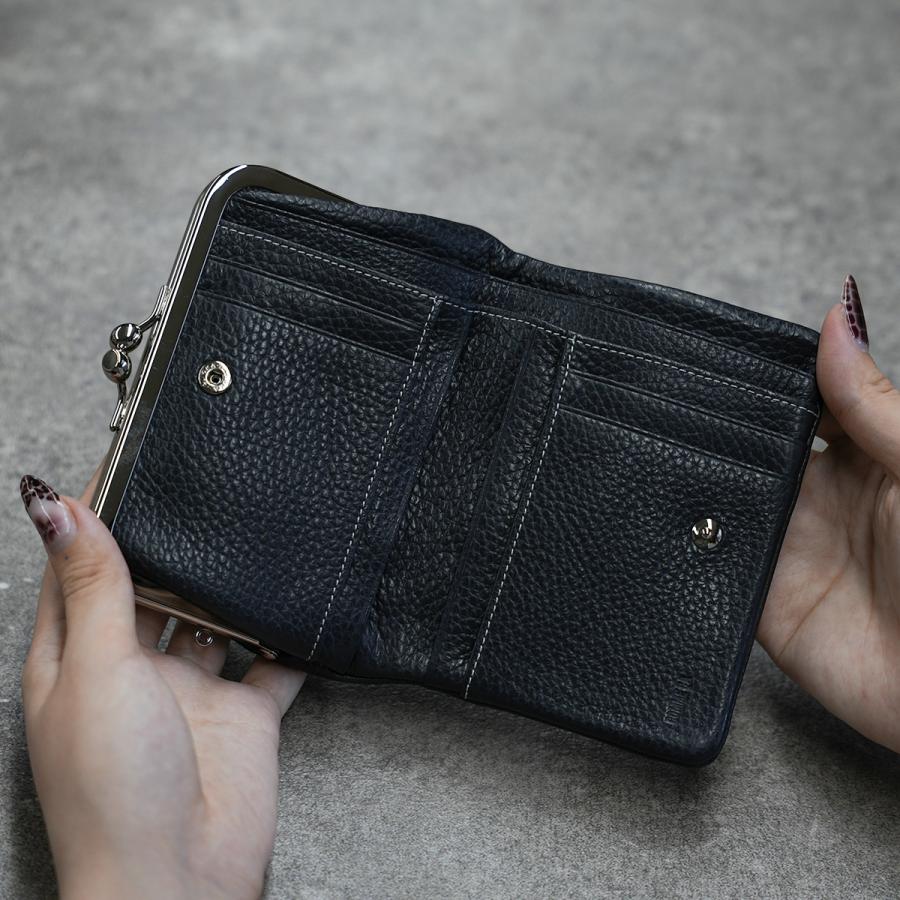 最大41% 1/5限定 コムサ 二つ折り財布 がま口財布 レディース ブランド レザー 本革 軽量 小銭入れあり ボンシック COMME CA 74760 | COMME CA | 17