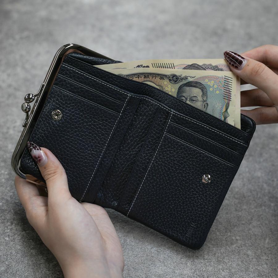 最大41% 1/5限定 コムサ 二つ折り財布 がま口財布 レディース ブランド レザー 本革 軽量 小銭入れあり ボンシック COMME CA 74760 | COMME CA | 18