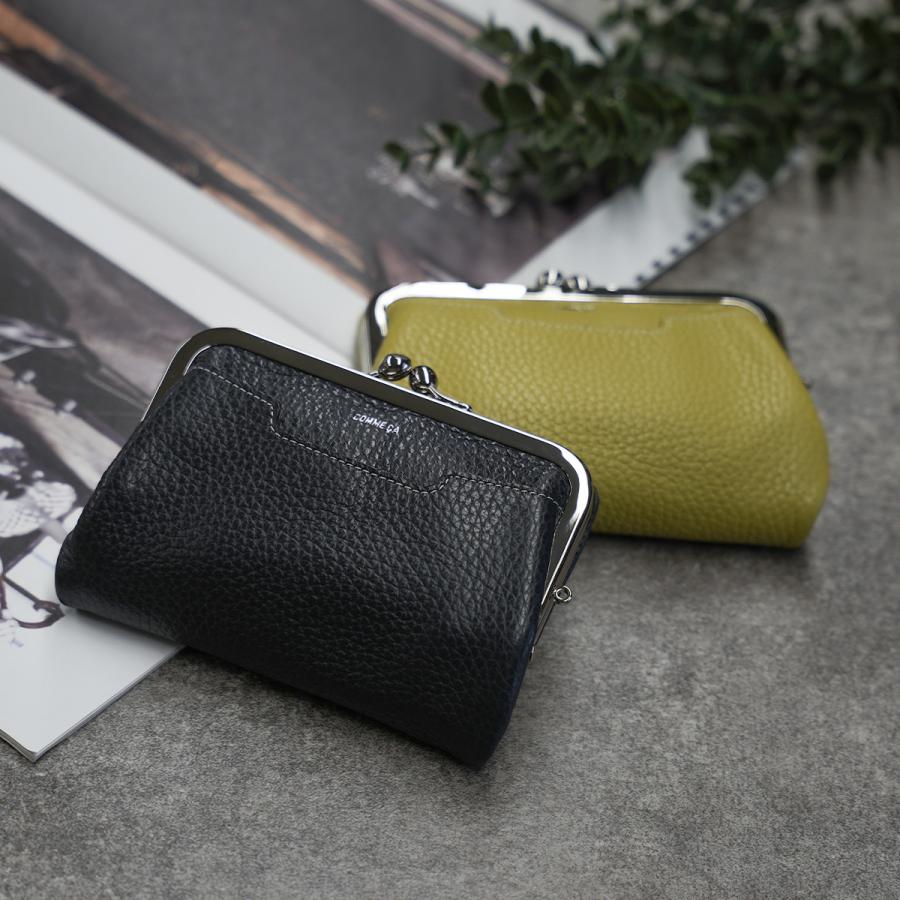 最大41% 1/5限定 コムサ 二つ折り財布 がま口財布 レディース ブランド レザー 本革 軽量 小銭入れあり ボンシック COMME CA 74760 | COMME CA | 13
