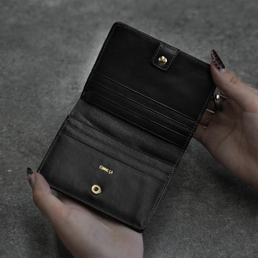 最大51% 3/8限定 コムサ 二つ折り財布 ミニ財布 レディース ブランド レザー 本革 軽量 小さい財布 コンパクトウォレット レジェ COMME CA 74826 | COMME CA | 11