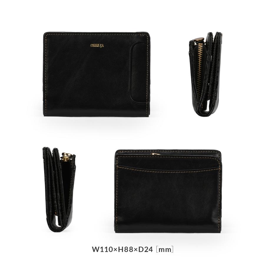 最大51% 3/8限定 コムサ 二つ折り財布 ミニ財布 レディース ブランド レザー 本革 軽量 小さい財布 コンパクトウォレット レジェ COMME CA 74826 | COMME CA | 06