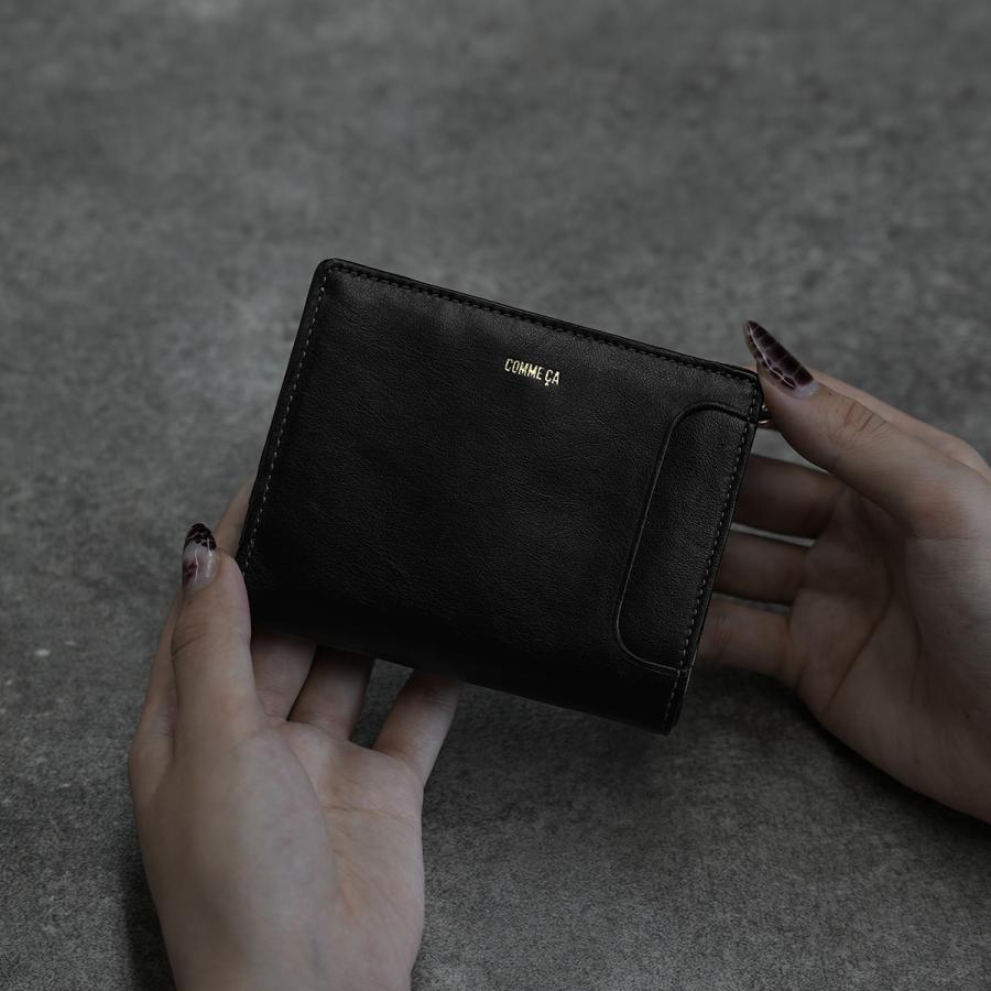 最大51% 3/8限定 コムサ 二つ折り財布 ミニ財布 レディース ブランド レザー 本革 軽量 小さい財布 コンパクトウォレット レジェ COMME CA 74826 | COMME CA | 10