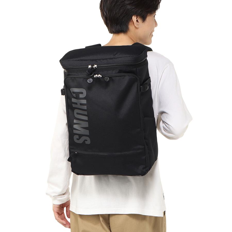 最大51% 3/3限定 チャムス リュック 28L 大容量 軽量 男子 女子 中学生 高校生 黒 スクエア ボックス型 スクールバッグ B4 リサイクルバッグ CHUMS CH60-3919 | CHUMS | 07