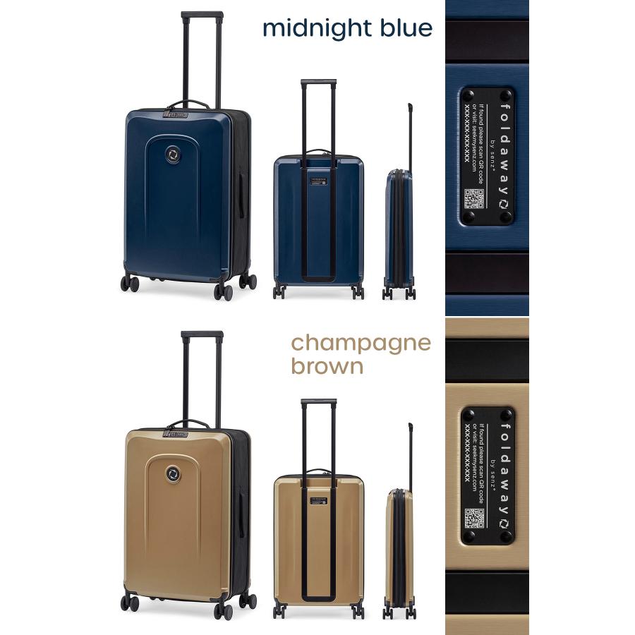 最大51% 2/3限定 senz° センズ スーツケース Mサイズ 折りたたみ 折り畳み 軽量 キャリーケース SZ-8803 在庫限り | ブランド登録なし | 10