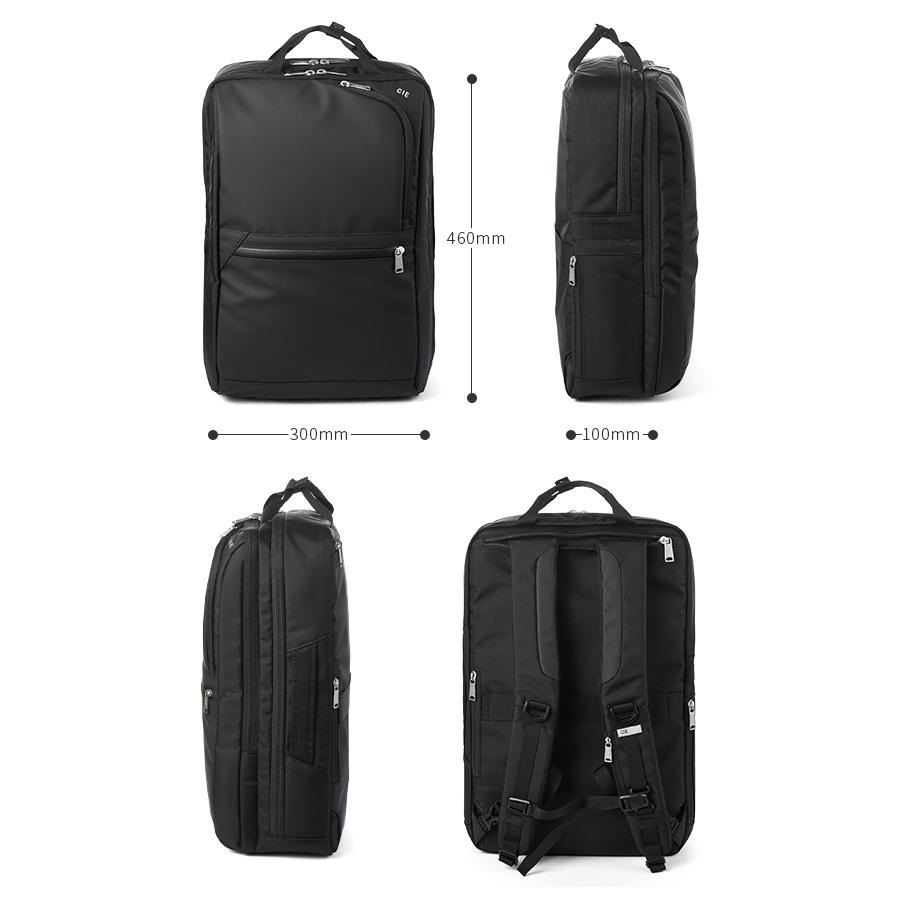 CIE ブラック ビジネスバック　リュック CIE リュック バッグ シー VARIOUS 2WAY BACKPACK L メンズ