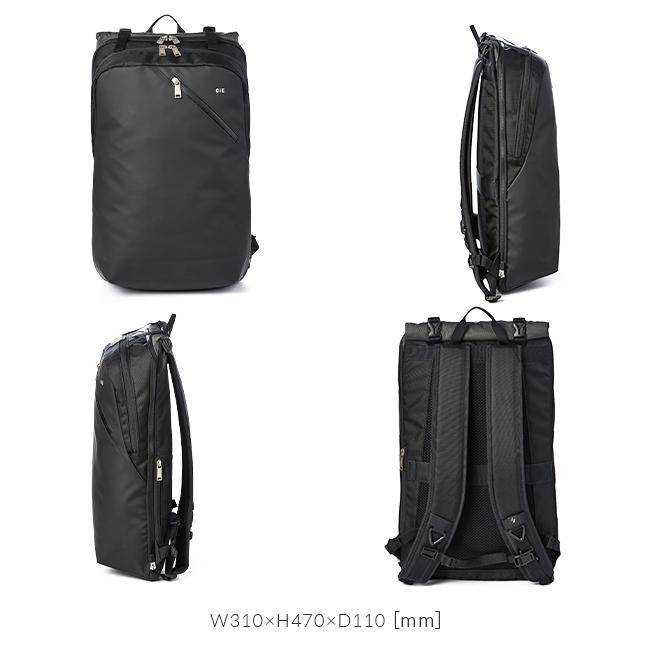 CIE ブラック バックパック リュック 仕事用かばん 鞄 パソコンケースシー CIE リュック バッグ シー VARIOUS 2WAY BACKPACK メンズ