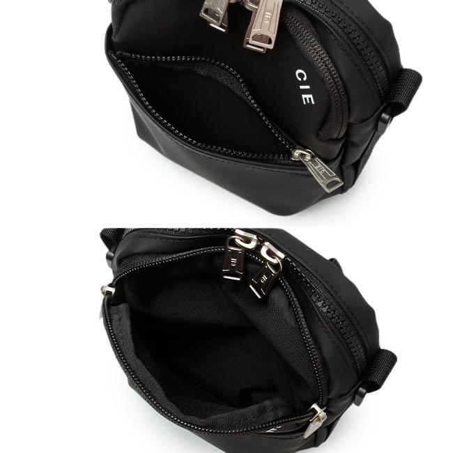 最安値☆極美品☆ CIE コーデュラ ショルダーバッグ ブラック CIE ショルダーバッグ バッグ シー VARIOUS SHOULDER-01 メンズ